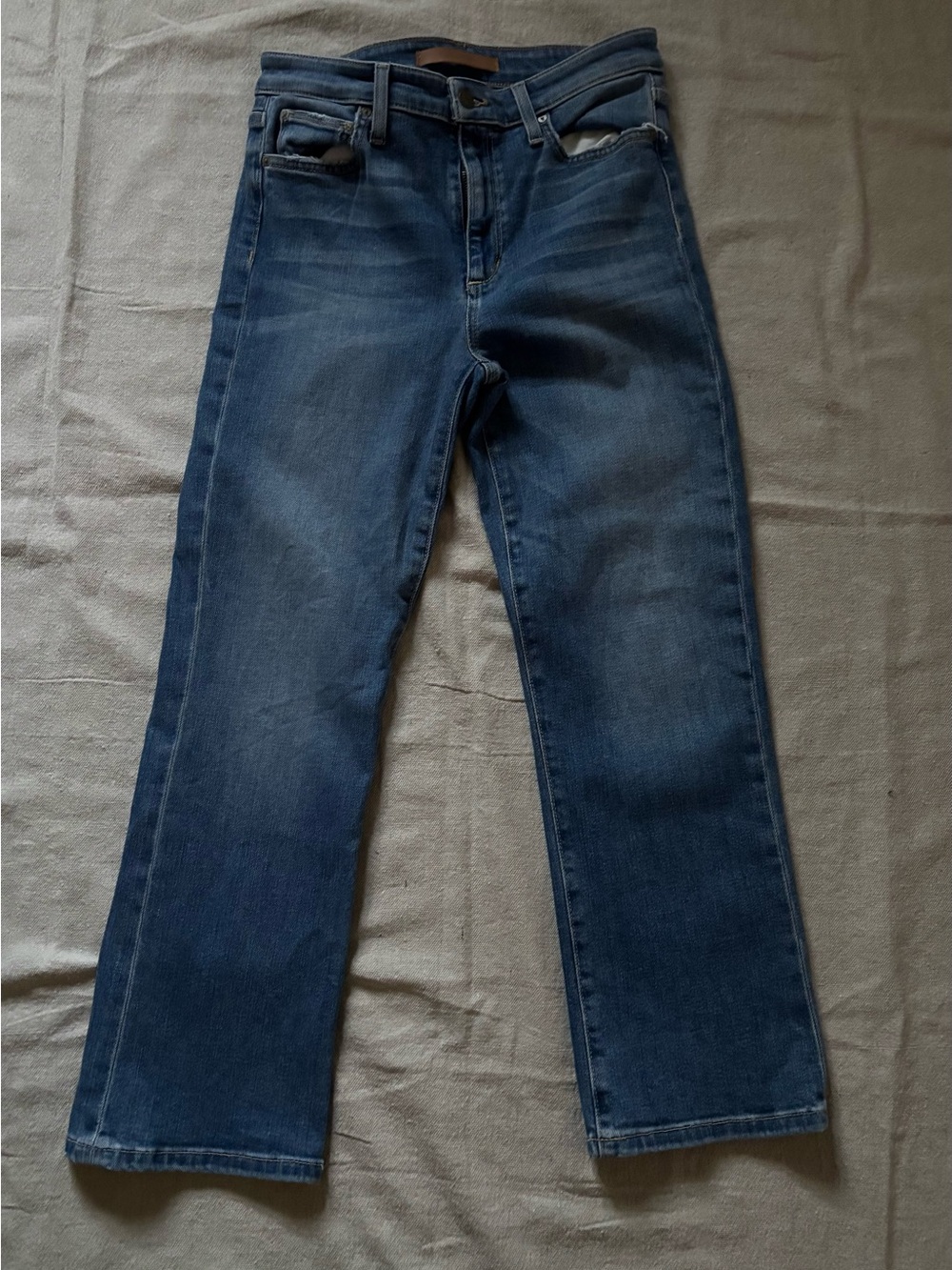 Joe's Jeans The Callie High Rise Cropped Bootcut Denim Jeans Size 27 (meas. 28)